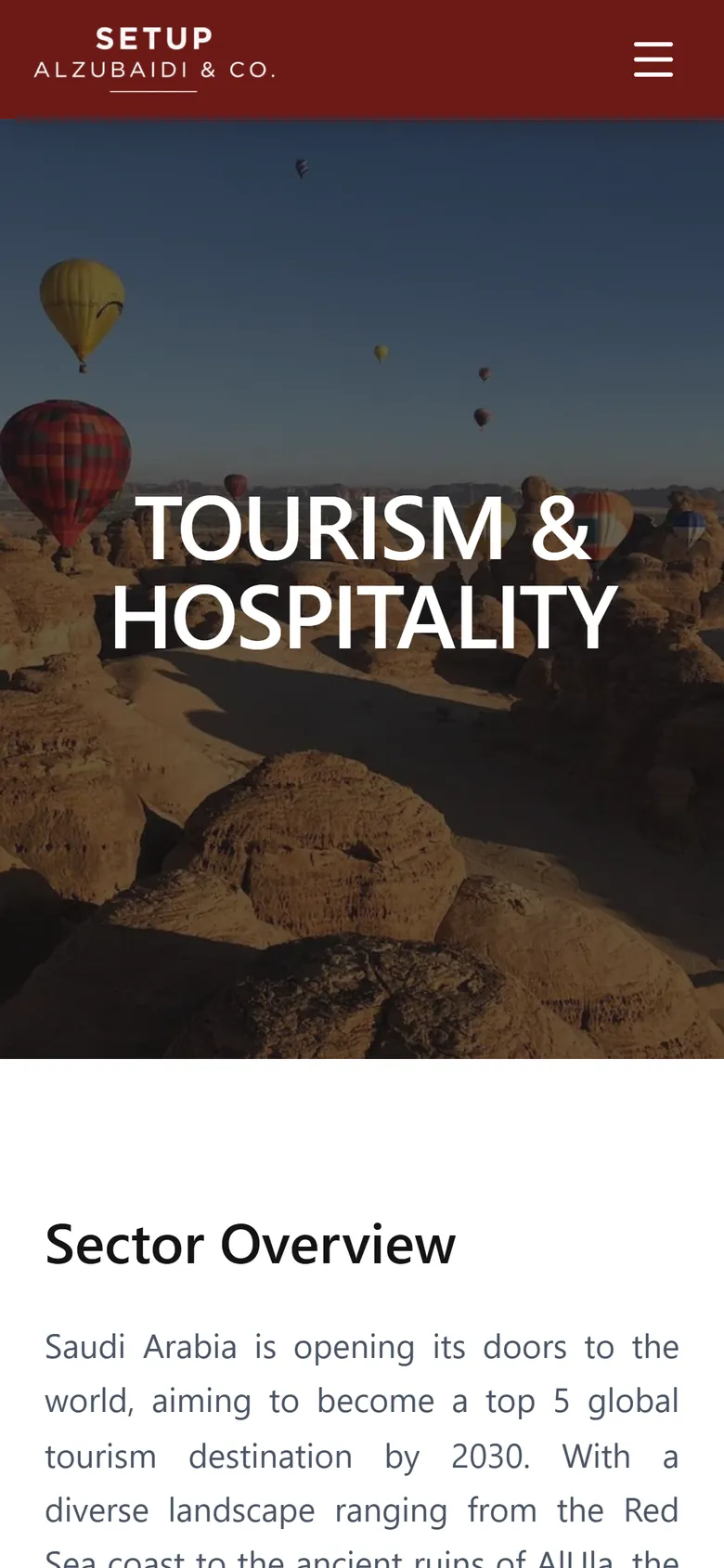 Tourism sector guide