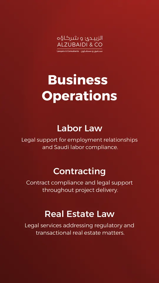 Al Zubaidi law firm story highlight: Our services